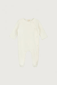 Neugeborener Anzug mit Druckknöpfen | Cream