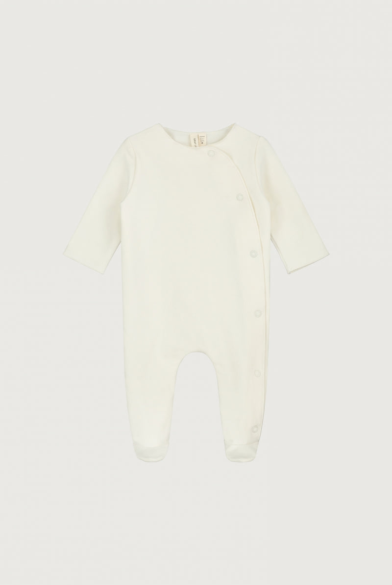 Neugeborener Anzug mit Druckknöpfen | Cream