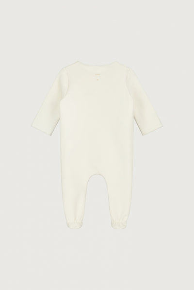 Newborn Suit with Snaps | Cream