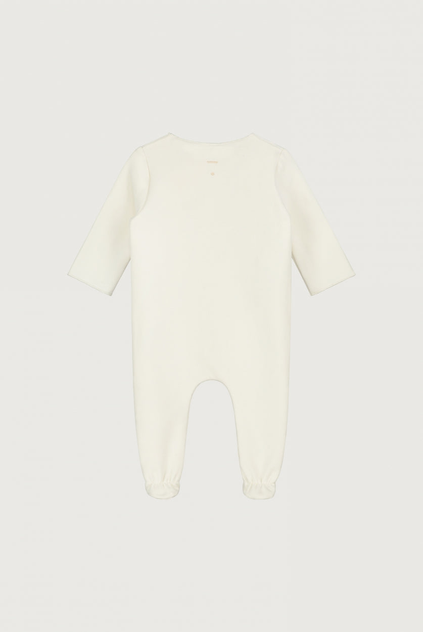 Newborn Suit with Snaps | Cream