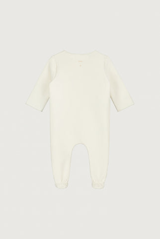 Neugeborener Anzug mit Druckknöpfen | Cream