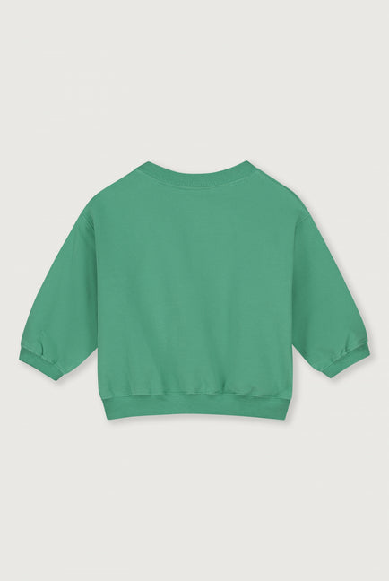Green baby sweater
