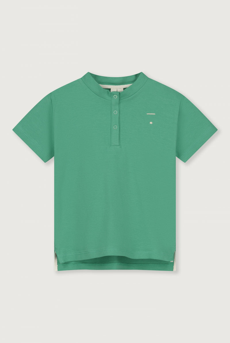 Baby S/S Henley Tee Bright Green