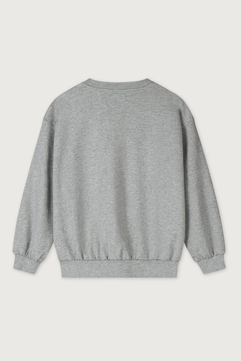 Dropped Shoulder Sweater | Grey Melange