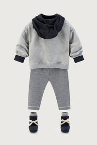 Baby Leggings | Nearly Black - Cream