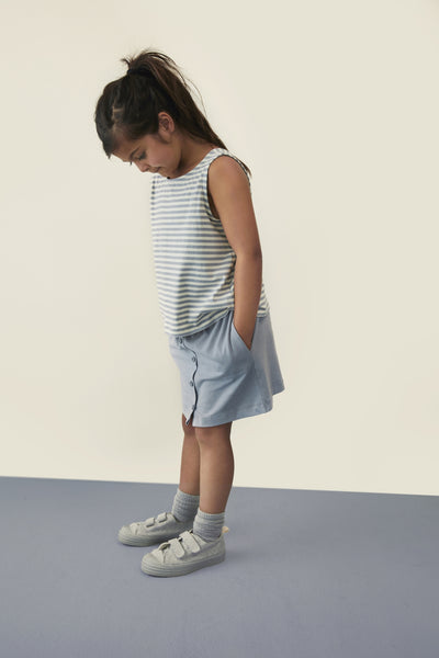 Skirt w/ Buttons | Stone Gray