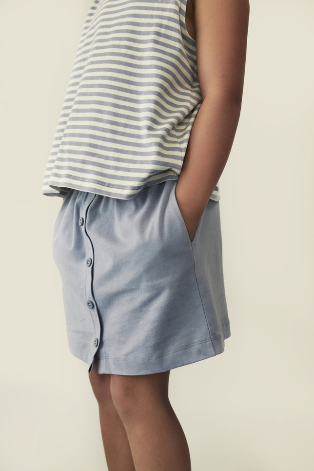 Skirt w/ Buttons | Stone Gray