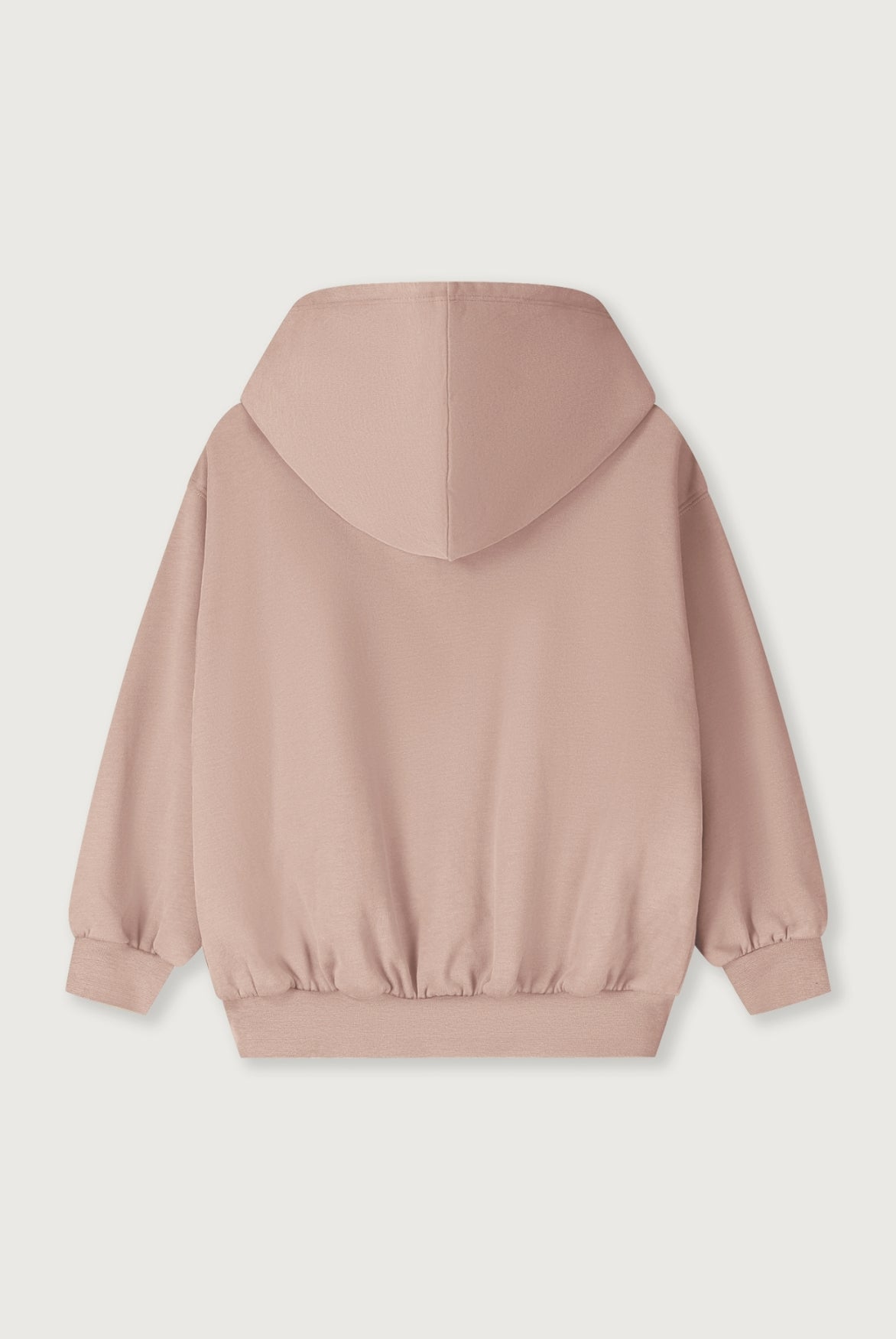 Hooded Cardigan with Zip | Faded Pink