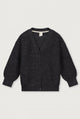 Knitted Cardigan | Nearly Black Melange