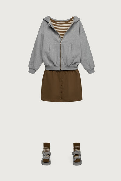 Skirt w/ Buttons | Woody