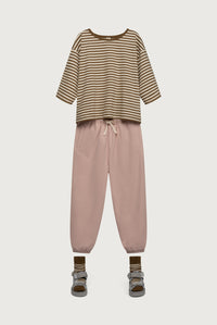 Dropped Shoulder T-shirt | Woody - Cream