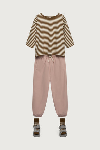 Dropped Shoulder T-shirt | Woody - Cream