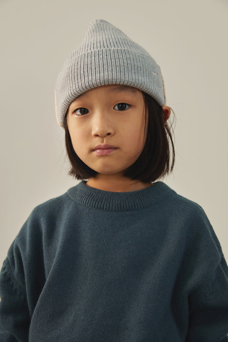 Knitted Beanie | Grey Melange
