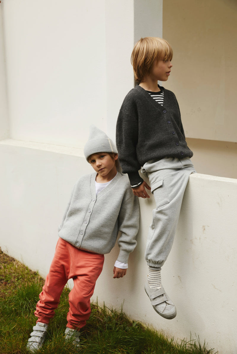 Strickjacke | Black Melange