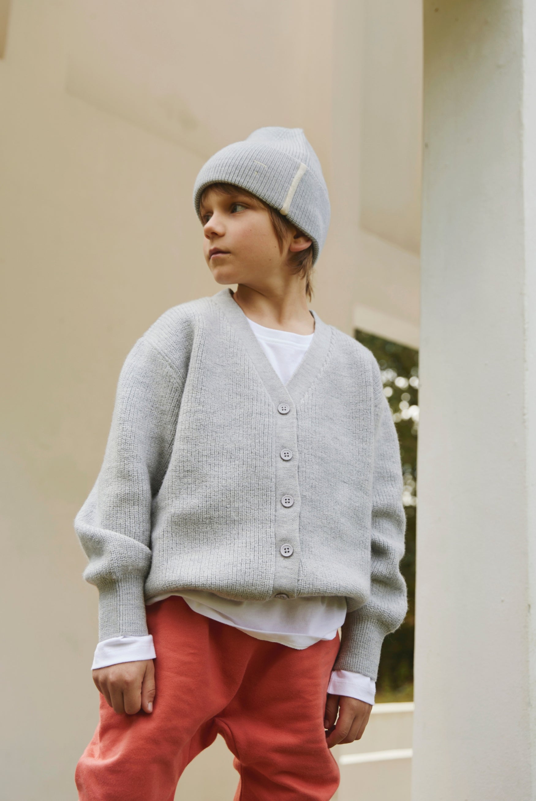 Knitted Cardigan RWS | Grey Melange