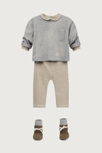 Baby Collar Onesie | Woody - Cream