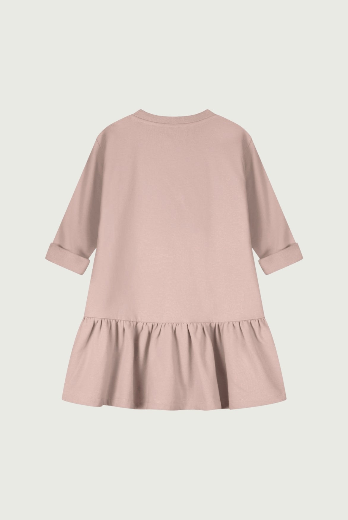 L/S Frill Dress | Faded Pink