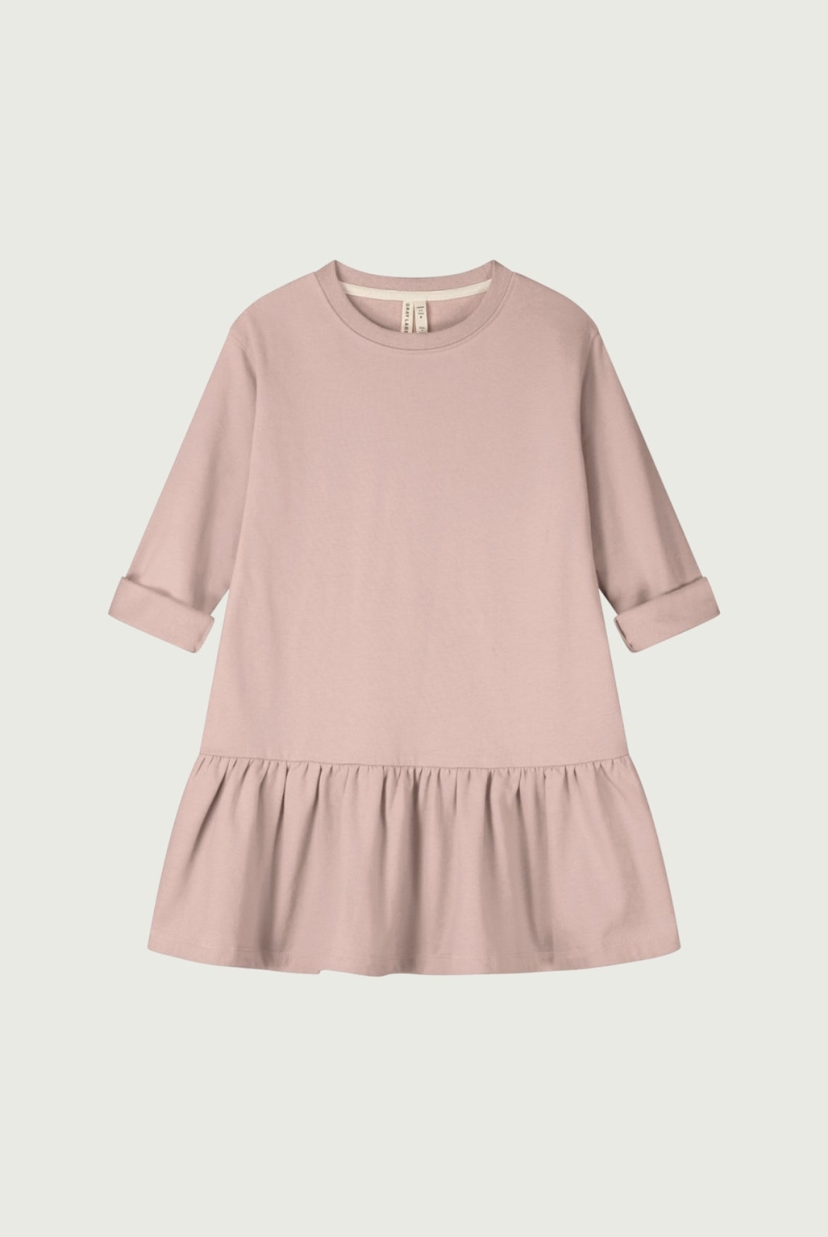 L/S Frill Dress | Faded Pink