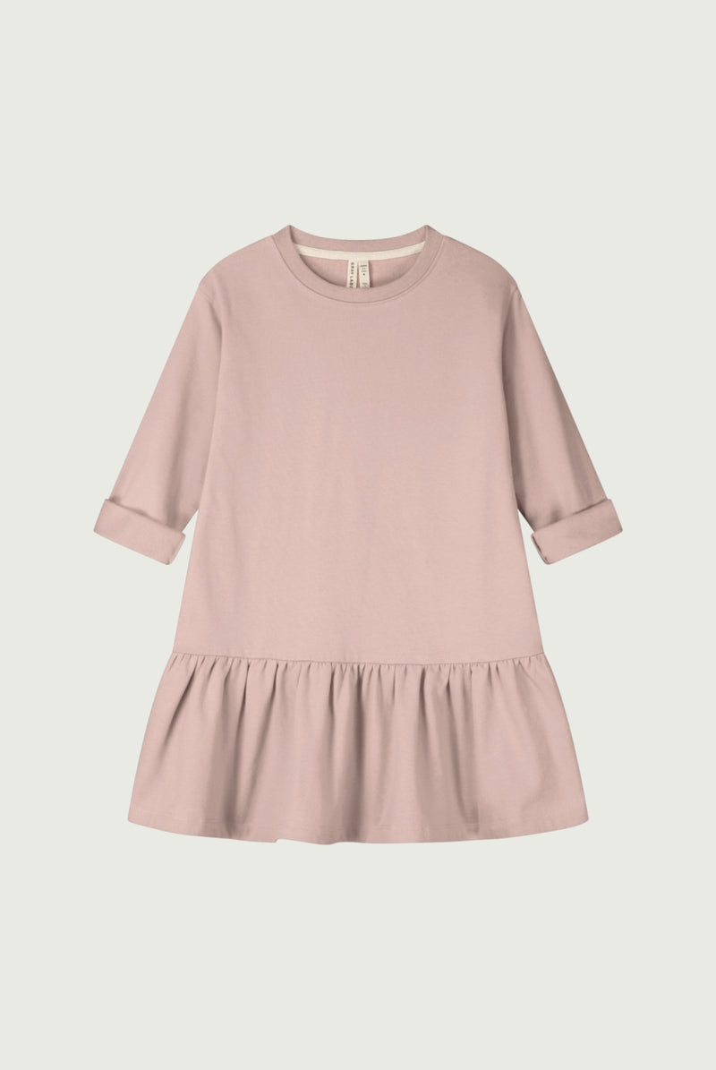 L/S Frill Dress | Faded Pink