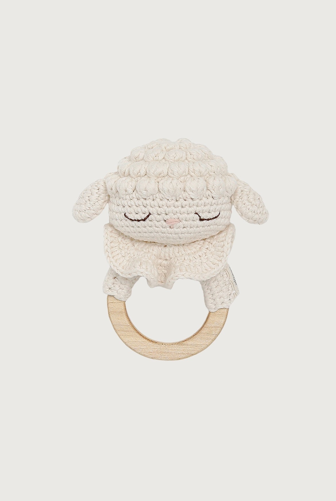 Lamb the Teething Ring | Cream