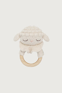 Lamb the Teething Ring | Cream