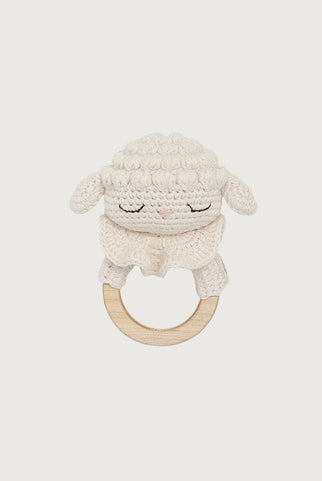 Lamb the Teething Ring | Cream