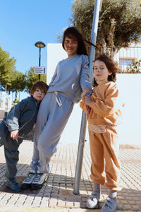 (Women) Dropped Shoulder Sweater | Stone Gray