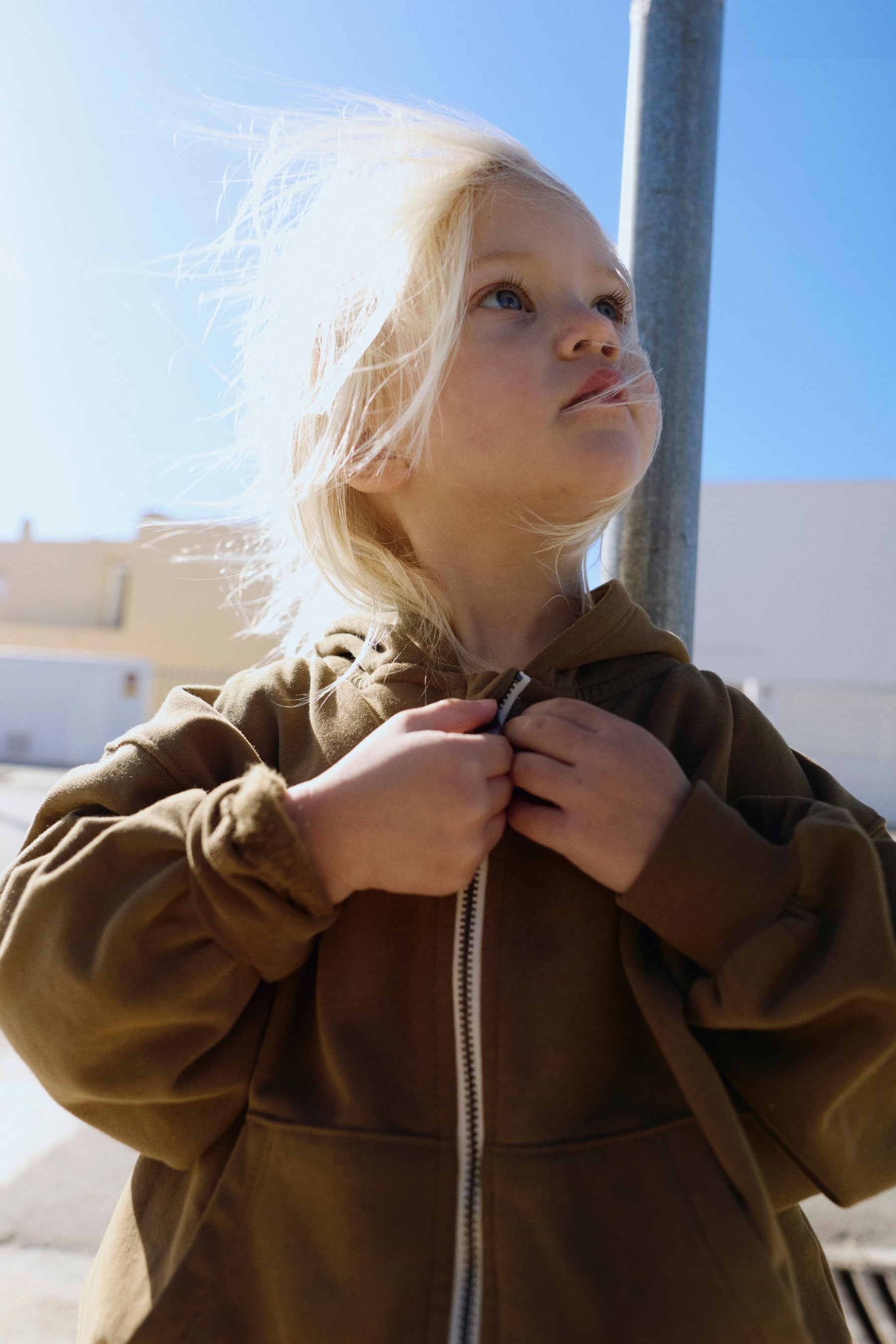 Hooded Cardigan with Zip | Woody