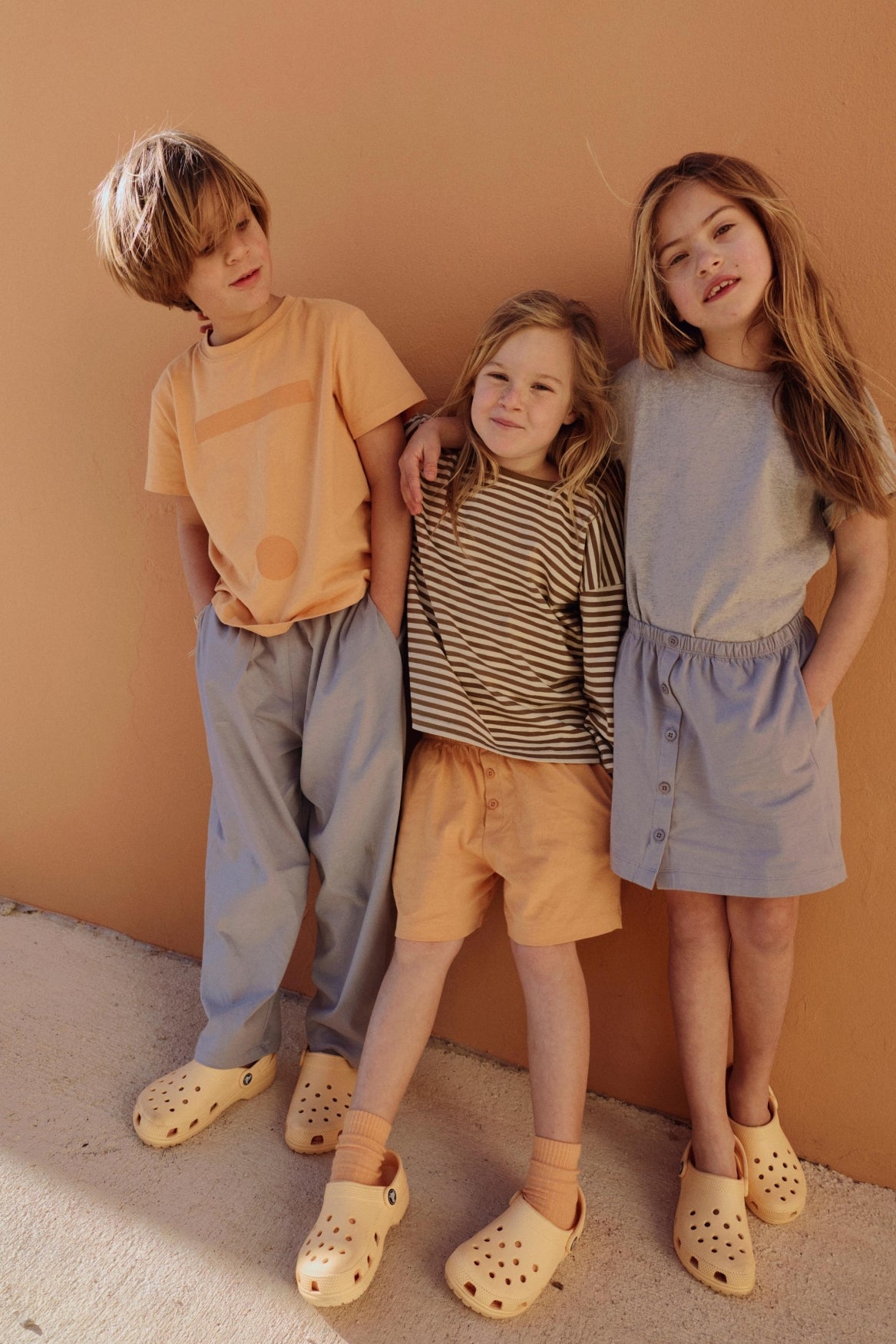 Skirt w/ Buttons | Stone Gray
