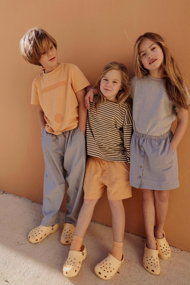 Skirt w/ Buttons | Stone Gray