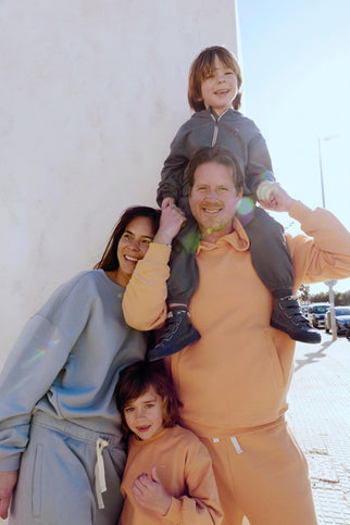 Hooded Cardigan with Zip | Blue Gray