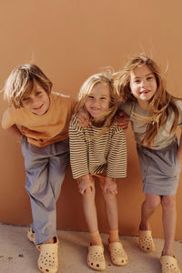 Pull Up Trousers | Stone Gray