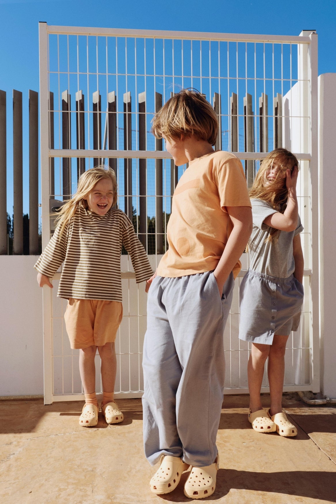 Pull Up Trousers | Stone Gray