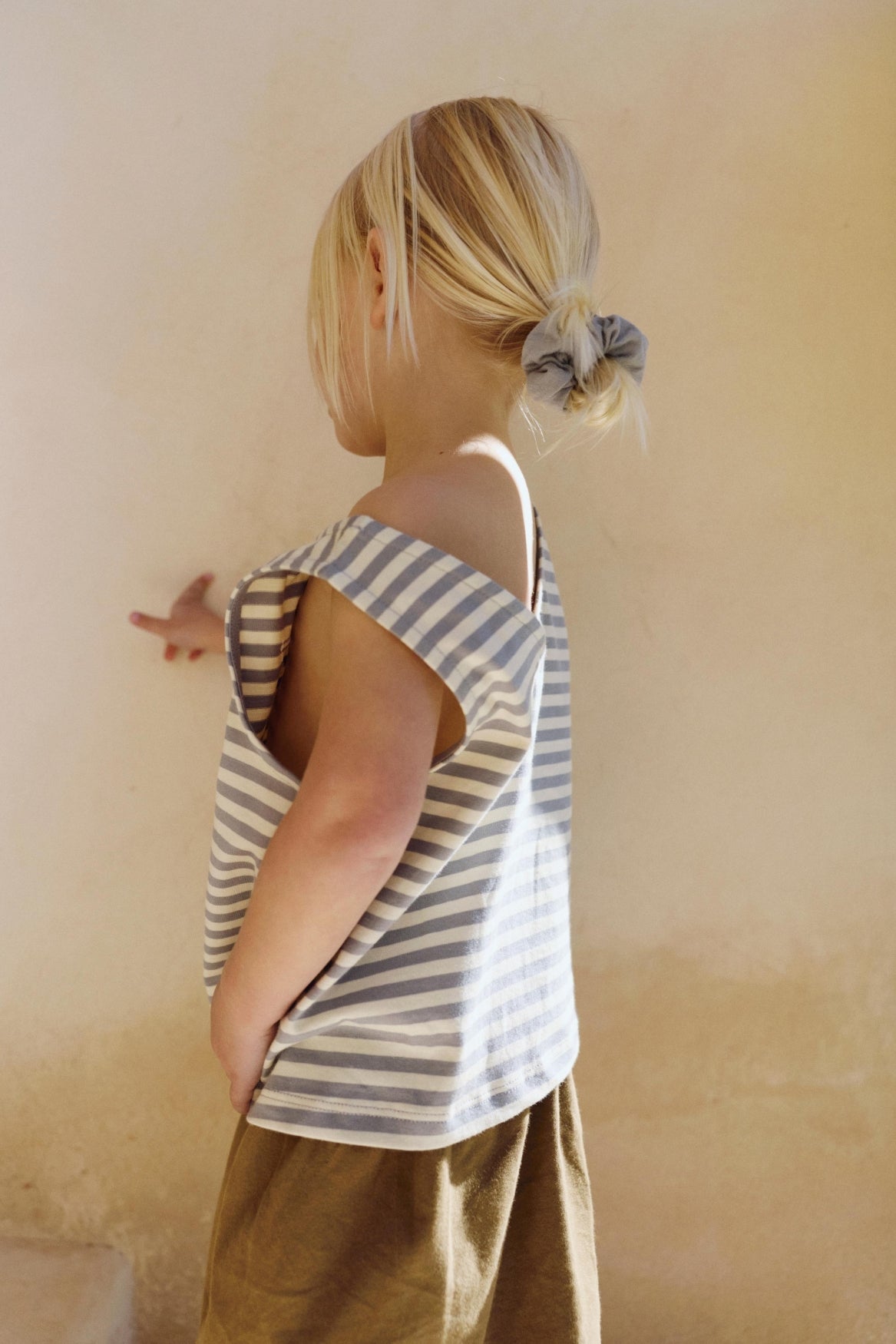 Boxy Tank Top | Stone Gray - Cream
