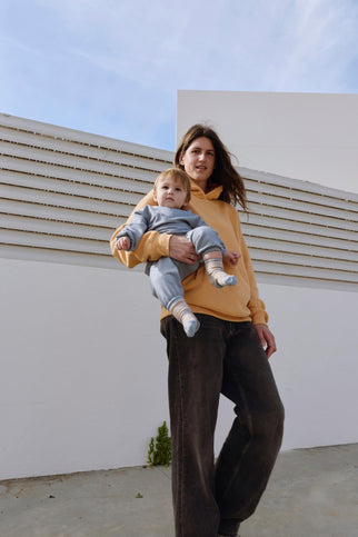 Baby Oversized Trui | Stone Gray