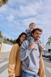 Baby Dropped Shoulder Sweater | Stone Gray