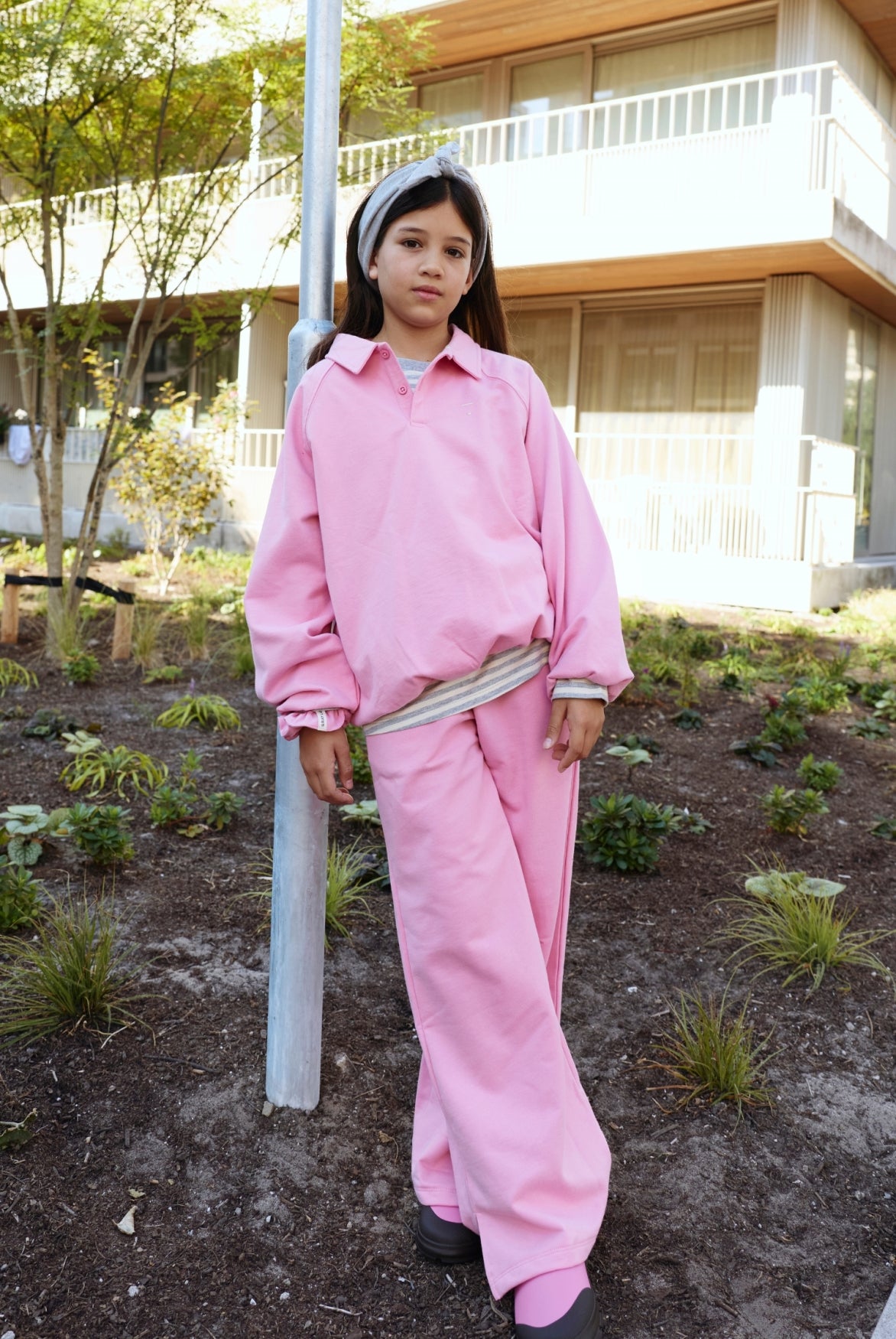 Polo Sweatshirt | Bubblegum