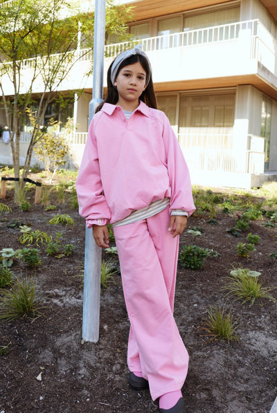 Polo Sweatshirt | Bubblegum