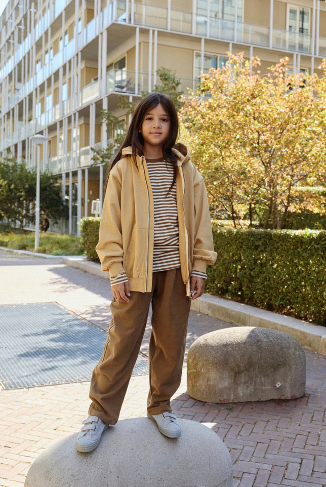 Hooded Cardigan with Zip | Cookie