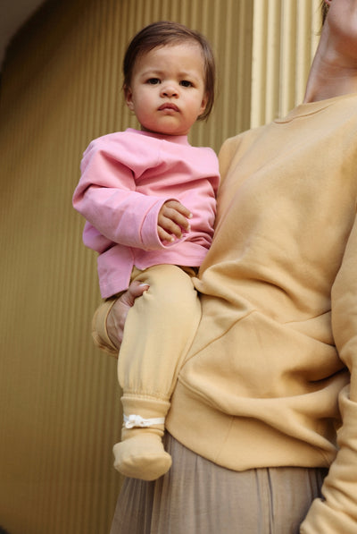 Baby Ribbed Booties | Cookie