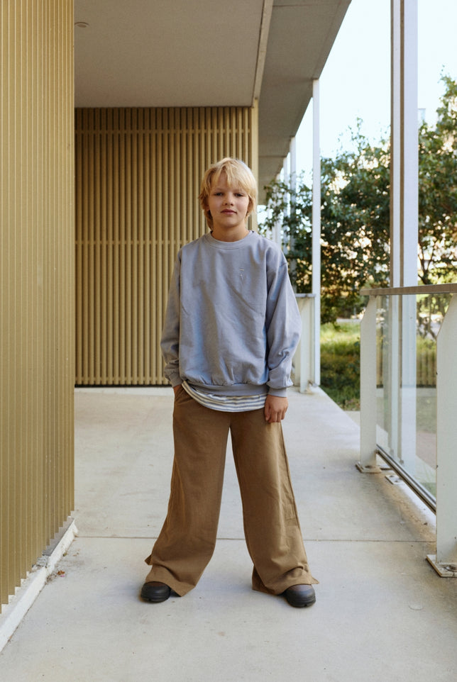 Straight Pants With Slit | Woody