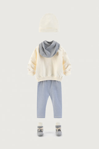 Baby Bib | Gray Melange