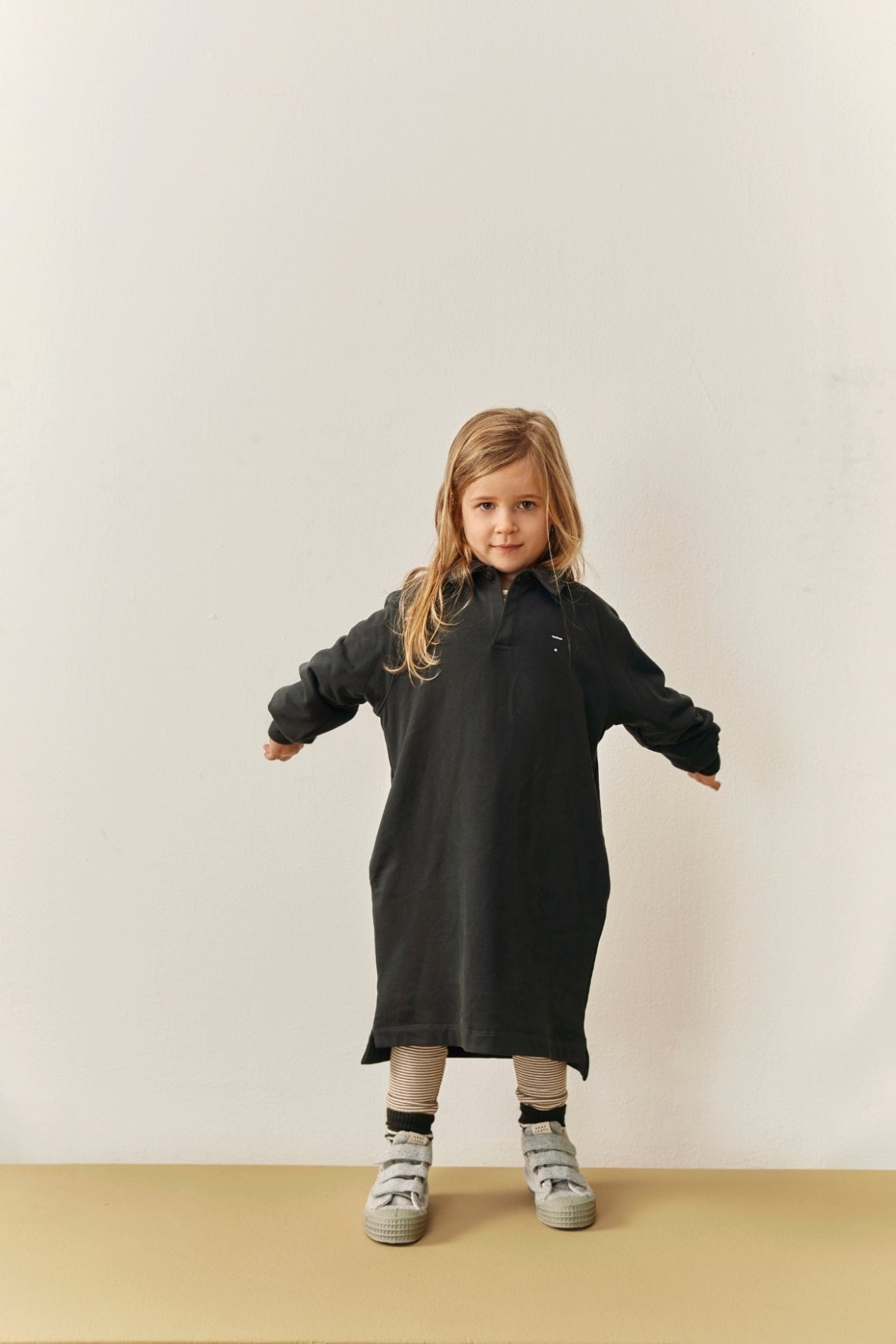 Polo Dress | Pirate Black