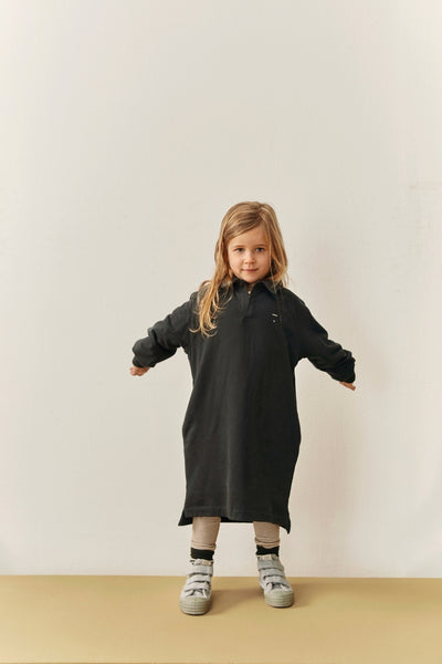 Polo Dress | Pirate Black