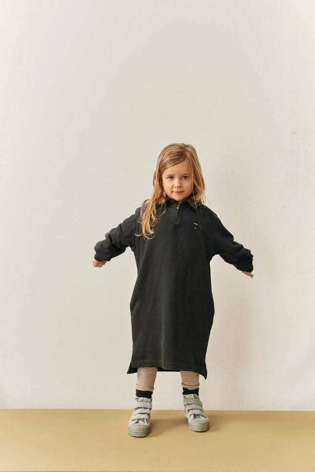 Polo Dress | Pirate Black