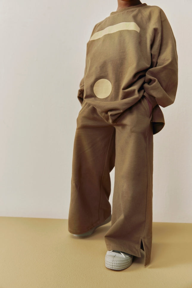 Straight Pants With Slit | Woody