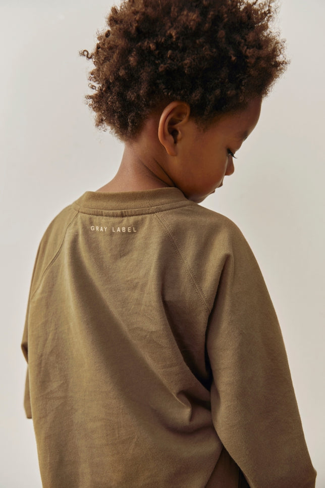 Oversized L/S Tee w/ Logo | Woody - Cookie Print