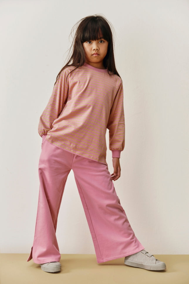 Oversized L/S Tee | Bubblegum - Cookie
