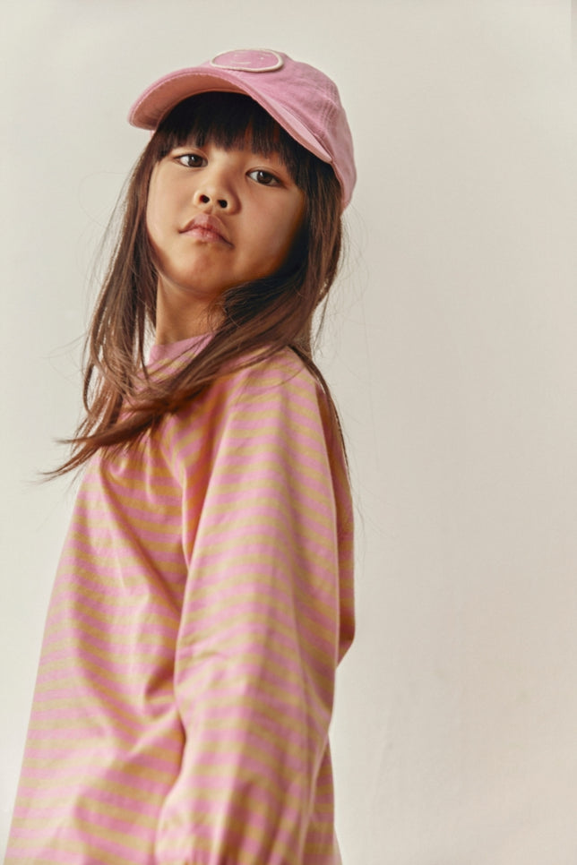 Oversized L/S Tee | Bubblegum - Cookie