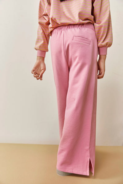 Straight Pants With Slit | Bubblegum